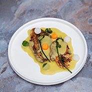 Delicious plated dish ready to be served