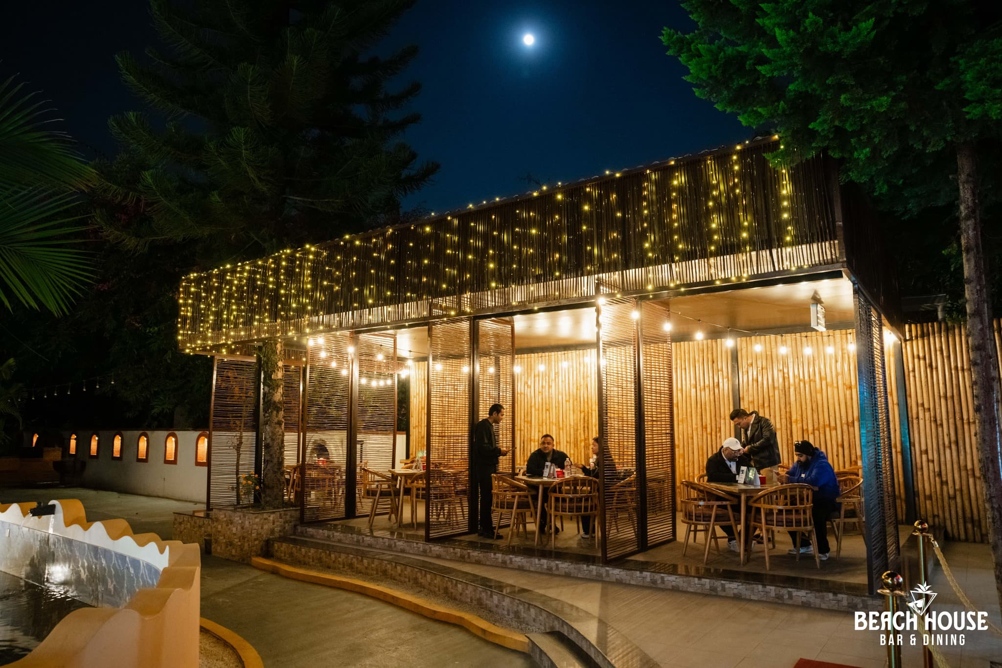 Group dining experience with shared plates and drinks